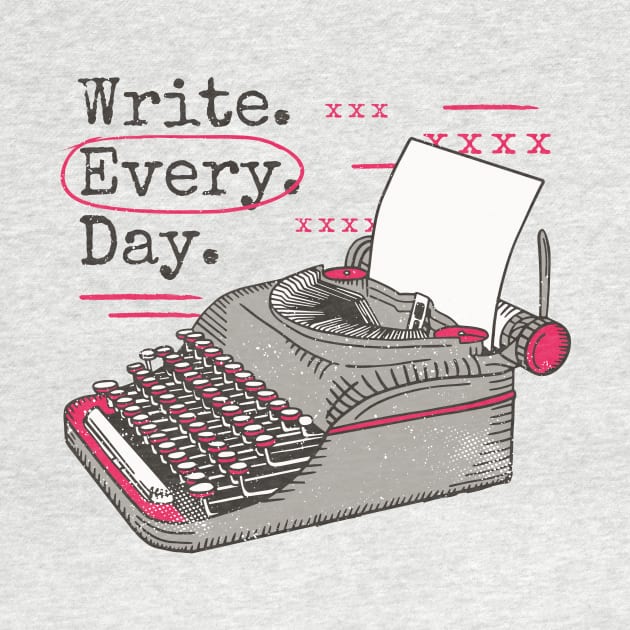 Write Every Day // Vintage Writer Inspiration by SLAG_Creative